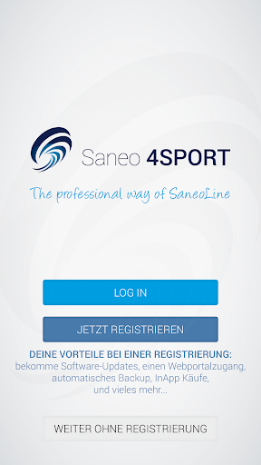 Android application Saneo4SPORT screenshort