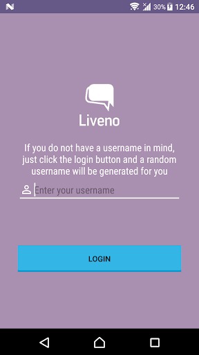Android application Liveno Chat screenshort