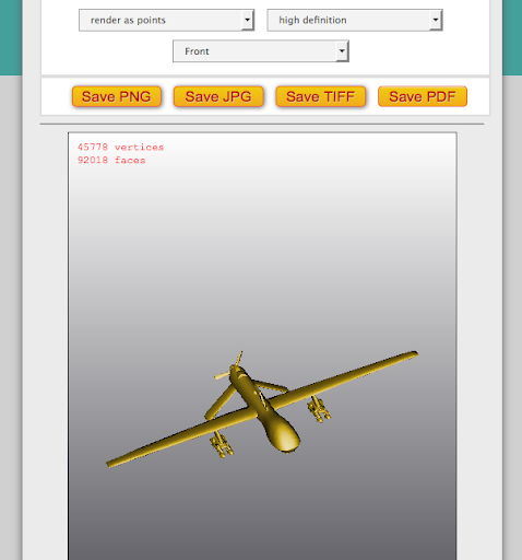 3D Model Droid Viewer Screen 2