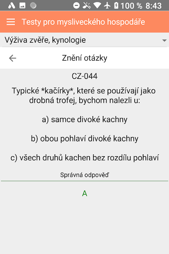 Zkoušky mysliveckého hospodáře Screen 2
