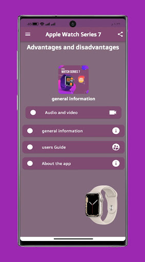 Android application Apple watch series 7 guide screenshort