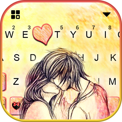 Couple Kiss Keyboard Theme  Icon