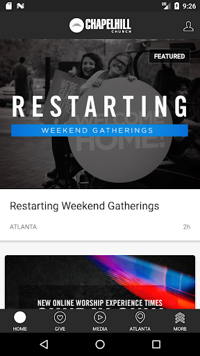 Android application The Church at Chapelhill screenshort