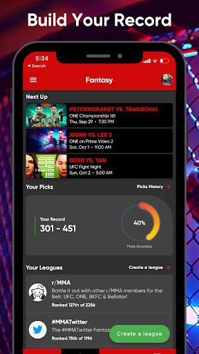 Fanatics MMA: UFC & MMA Picks Screenshot 4 - AppWisp.com