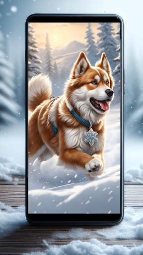 Android application Puppy wallpaper 4K screenshort