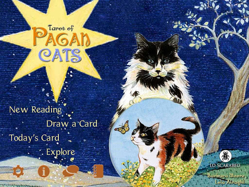 Screenshot of Tarot of Pagan Cats