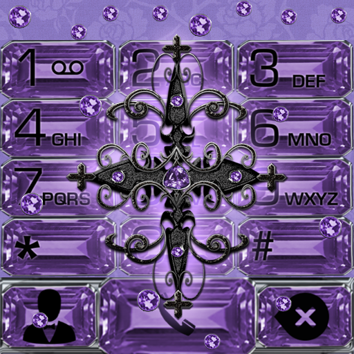 Purple Gothic Cross Dialer the logo
