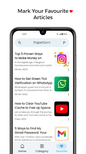 PaperEarn - Tech Updates Hub Screen 3