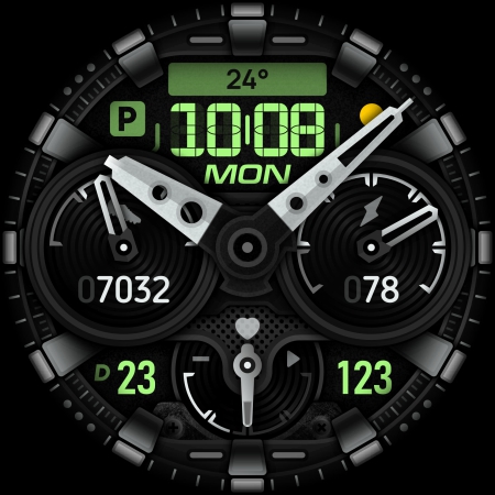 SH025 Watch Face, WearOS watch screenshot 10