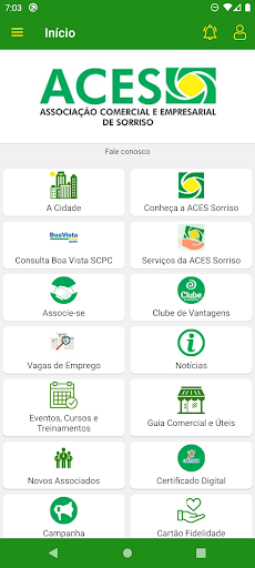 Android application ACES Sorriso screenshort