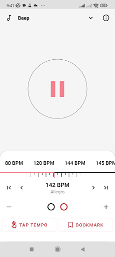 Smart Metronome, Rhythm Master Screen 2