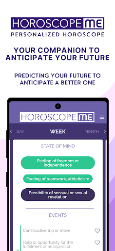 Android application Horoscope Me screenshort