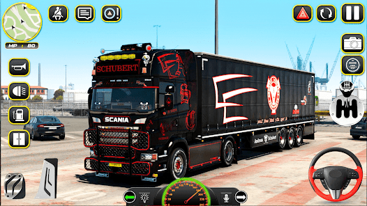 Captura de Pantalla 5 juego condución camione ciudad android