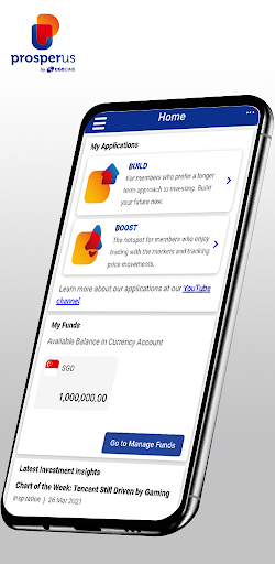 Android application ProsperUs SG screenshort