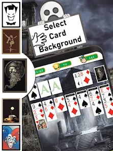 Spooky Ghost Scary Heroes Solitaire Free Cards Games HD Easy Play Solitario  Gratis Horseman Doom Eyes Halloween for Kindle Download free casino apps  offline without internet needed no wifi required. Best solitaire