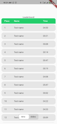 Android application Barley-break screenshort