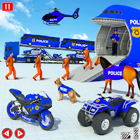 US Police Airplane Transport : Jail Transport Game