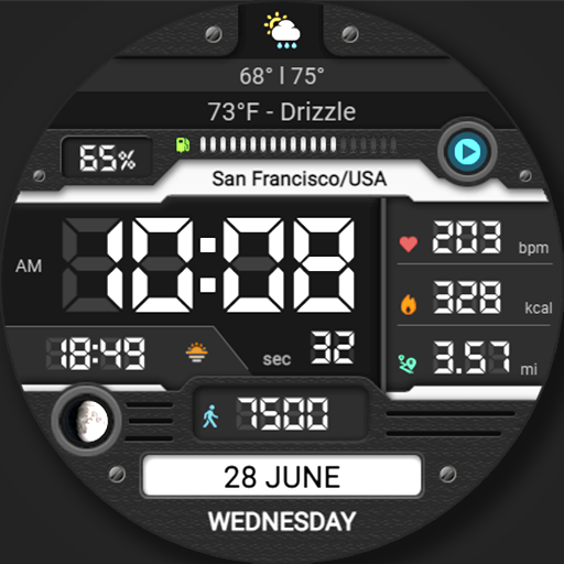 WFP 052 Digital watch face Logo