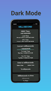 Millisecond - EPOCH Time App