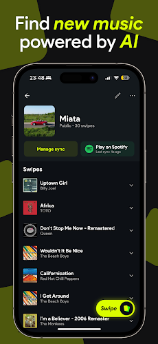 Swipefy for Spotifyのおすすめ画像2