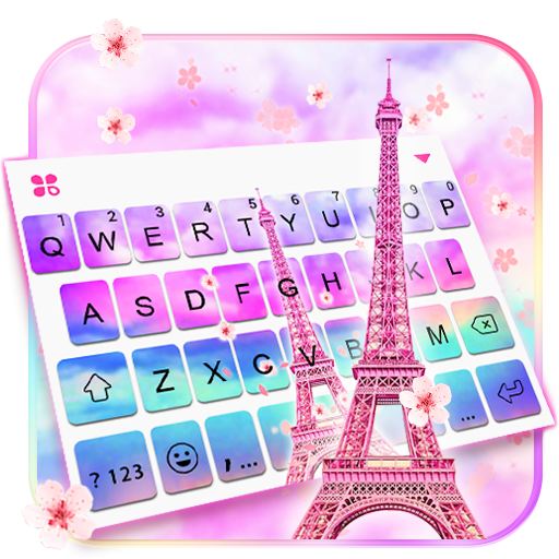 Sky Sakura Paris Love Keyboard  Icon