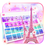 Cover Image of Download Sky Sakura Paris Love Keyboard Theme 1.0 APK