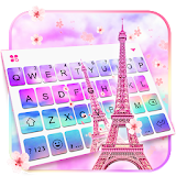 Sky Sakura Paris Love Keyboard Theme icon
