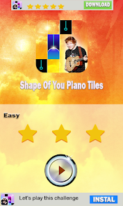 Screenshot 1 Shape Of You Piano Tiles android