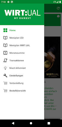 Android application WIRT:UAL by Eurest screenshort