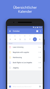 Screenshot of TickTick-Aufgabenlisten