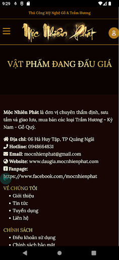 Đấu Giá Mộc Nhiên Phát Screen 3