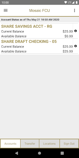 Mosaic FCU Mobile Screen 2