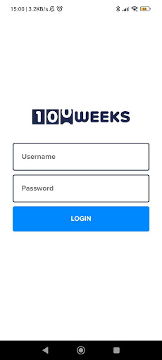 Android application 100WEEKS screenshort