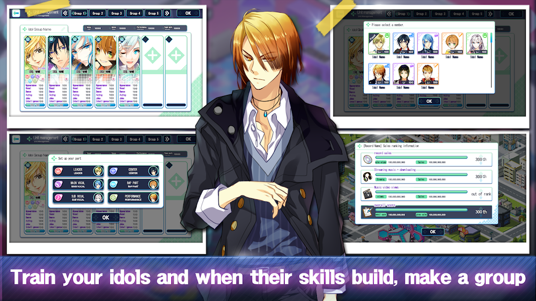 Boy Group Inc : Kpop Star Idol 1.0.71 APK + Мод (Unlimited money) за Android