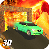Lava Wall Driving Car 3D icon