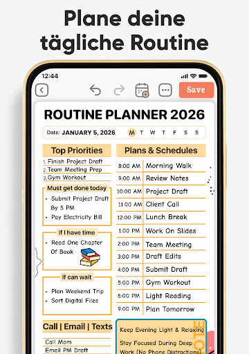 Tagesplaner, Aufgabenliste screenshot 3