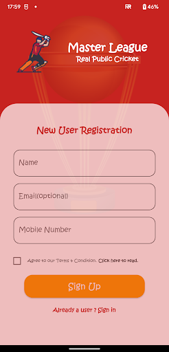 Master League Screen 2