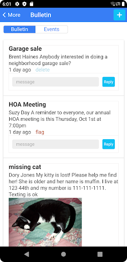 Android application Nabofeed screenshort