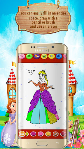 Colorings princess Book Screen 2