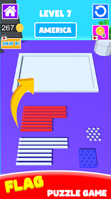 国旗の絵: パズルゲーム 3Dのおすすめ画像1