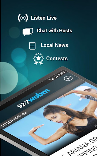 Screenshot of 92.7 WOBM Radio