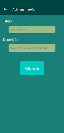 Minhas Tarefas checklist