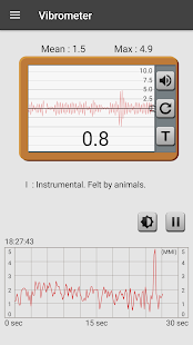 Vibration Meter Screenshot