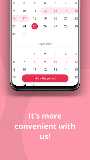 Period calendar - Womapp Screen 2