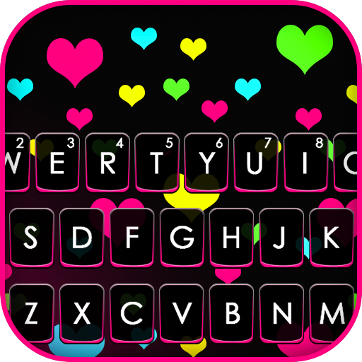 Colorful Love Hearts Keyboard logo