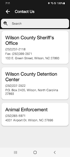 Wilson County Sheriff NC Screen 3