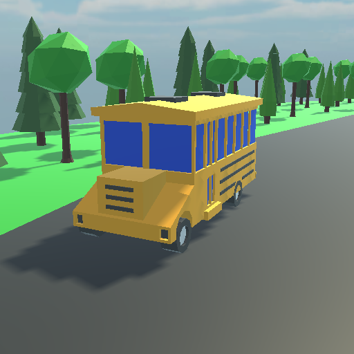 Cartonish Bus Driving Fun Game