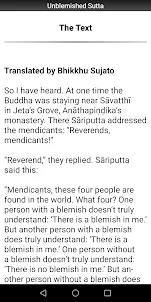 Unblemished Sutta - Buddhism