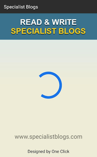 Android application Specialistblogs screenshort