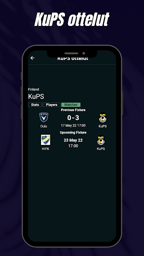 Veikkausliiga ranking Screen 3